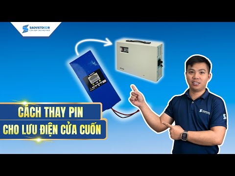 Hướng dẫn thay pin lưu điện cửa cuốn tại nhà